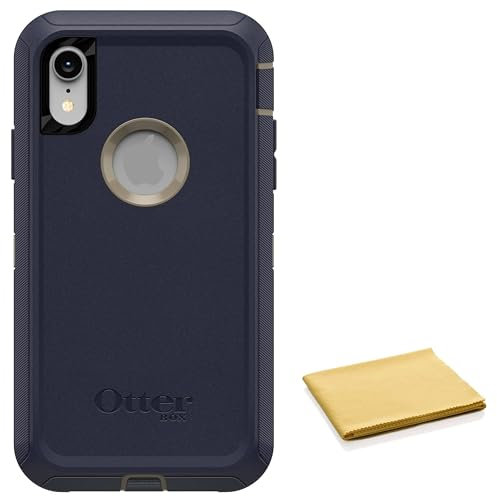 OtterBox Defender Series Case for iPhone Xr with Cleaning Cloth - Case Only - Non-Retail Packaging - Dark Lake