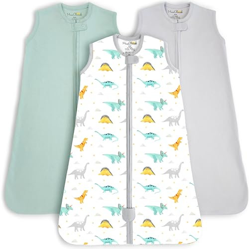 Mama Cheetah Baby Schlafsack, 0.5 TOG 100% Bio-Baumwolle, Ideal für den Sommer, Sommerschlafsack für Jungen und Mädchen, S (0-6 Monat)