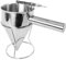 DUPDMKIN Pancake Batter Dispenser Stainless Steel Funnel Cake Dispenser 600ml Pancake Mix Dispenser Batter Dispenser with Squeeze Handle Perfect Batter Dispenser for Pancakes, Waffles, Cupcakes