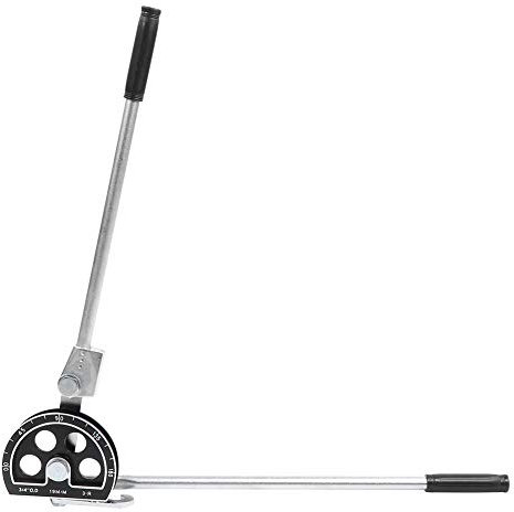 19-mm-Rohrbieger, Handwerkzeug, 3/4 Zoll, 180°, Stahl + Aluminiumlegierung, Hohe Härte, Manueller Rohrbieger Zum Biegen von Kupfer- und Aluminiumrohren