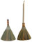 IMIKEYA 2pcs Natural Whisk Broom, Vietnamese Straw Broom Sweeping Corn Broom Thai Grass Broom, No Static Asian Duster Broomstick Handheld Brush Wood Handle for Dirt Debris