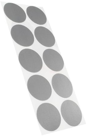 Klebeshop24 Klebepunkte farbig, Ø 30 mm, 100 Stück, silber | PE-beschichtete Markierungspunkte