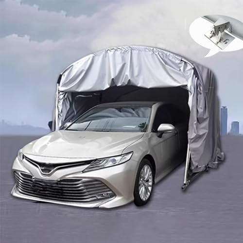 CCYENG Posto Auto Coperto semiautomatico, Garage semiautomatico, Posto Auto Coperto Mobile protetto dal Sole e dalla Pioggia, Semi-Fisso