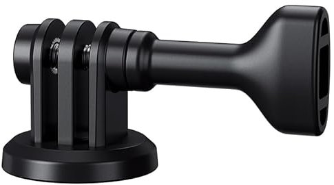 JJC Adaptador de montaje de trípode para cámara de acción GoPro, Hero 12, 11, 10, 9, 8, 7, 6, 5, 4, 3, 1/4-20, tornillo en trípode, palo selfie, monopié