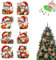 Starnearby Diamond Painting Weihnachten Anhänger, 8 Stück Diamant Painting Anhänger, Diamond Painting Bastelset Kinder, Christbaumschmuck Weihnachtsanhänger Geschenkanhänger (Fuchs)
