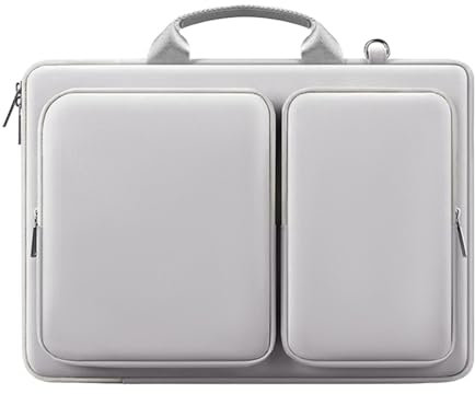 Business Travel Laptop Tote, Adjustable Shoulder Strap Laptop Case, Laptop Protection Bag, Protective Waterproof Computer Case for Laptop with Pockets, 43 x 32 x 3 cm