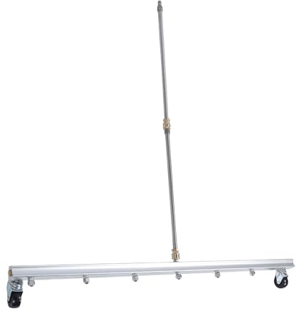 Wasserbesen-Hochdruckreiniger, 100 Cm / 39,37 Zoll Unterbodenreiniger mit 7 Düsen, 1/4-Zoll-Schnellanschluss, Unterboden-Autowasch-Wasserbesen, 2 Stück Verlängerungsstab (für