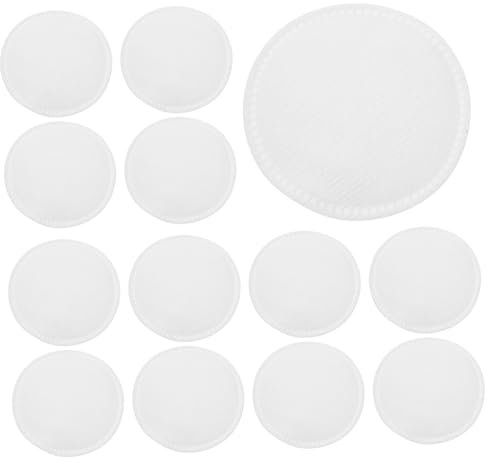 60 Runde Wattepads fürs Gesicht, Baumwolle, Doppelseitig, Weiß