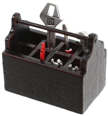 ERINGOGO 1satz Mini Werkzeugkasten Set Für Werkzeug Dekorative Mini Möbel Für Bastelarbeiten Und Miniaturmodelle Für Kreative Projekte