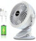 EasySpeed Mini Ventilador con Pinza, Ventilador Sobremesa con Fijacion Clip, Miniventilador Bateria Recargable USB, Potente y Silencioso (Blanco)