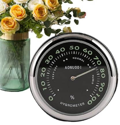 ccuzs Horloge de tableau de bord adhésive – Thermomètre de voiture avec adhésif – Montres luminescentes pour ventilation adaptées aux camionnettes et à la maison