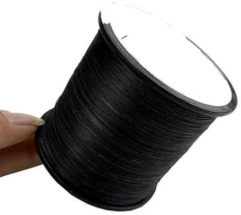 LYVQZPWLRlinea di pesca, Linea PE for acqua salata 10 12 18 28 35 40 50 60 80 100 120LB Linea da pesca 300M intrecciata 4 fili PE(Schwarz,0.6)