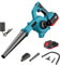 Aspirateur Souffleur sans Fil 21V, Souffleur À Batterie, Souffleuse De Jardin À Variation De Vitesse À 6 Niveaux - 1000W, Adapté pour Le Jardin, La Voiture Et Le Nettoyage Domestique (1 Batterie)