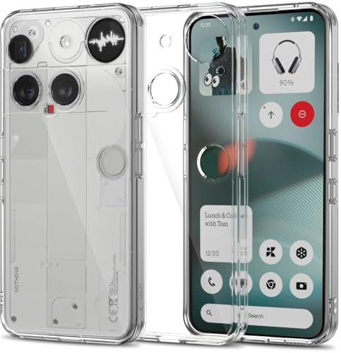 Oprimio Kristallklar Hülle für Nothing Phone 3 [Silikon Hülle] [%100 Durchsichtig] [Deutsche Material] [Ultra Dünn] Klar Handyhülle für Nothing Phone 3