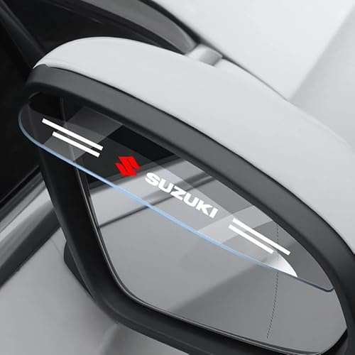 WWZS 2 Stück Auto Seitenspiegel Regenschutz für Suzuki Ignis Samurai, Auto Rückspiegel Sonnenblende Augenbraue für Auto Spiegel