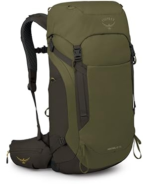 Osprey Kestrel LT 35L Herren Rucksack - Leichte Wander- & Campingtasche mit wasserdichtem Regenschutz, Moosgrün