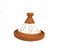 Tajine terracotta marocchina diam. cm30 naturale senza smalto completa di ricette ed istruzioni