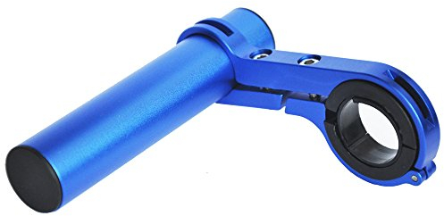 UPANBIKE Fahrradlenker-Verlängerung, Aluminiumlegierung, Halterung für Fahrrad-Tacho-Halterung, Scheinwerfer, Taschenlampe, Lampenhalterung (blau, 10 cm, Einzelklemme)