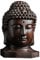 ROSENICE Mini Holz Buddha Feng Shui Figur Buddha Kopf statue Tischdeko Gartenfigur Dekoration