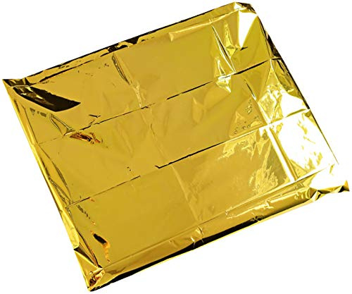 FRANZ MENSCH Hygostar Rettungsdecke für Erwachsene 210 cm x 160 cm, Gold/Silber