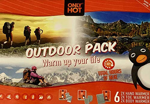 OUTDOOR PACK ONLY HOT 6 WARMER Handwärmer Füße Körper Nur Hot Reisen Reisen