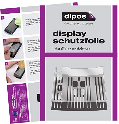 dipos 2X klare Schutzfolie kompatibel mit DeLonghi Dinamica ECAM 350.35.W Kaffeevollautomaten – Perfekte Passform für Abtropfblech und Abtropfgitter Kaffeemaschine