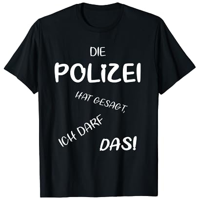 Polizei Fasching, Karneval T-Shirt & Kostüm, Herren, Damen T-Shirt