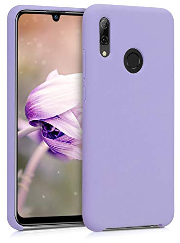 kwmobile Cover per Huawei P Smart (2019) Custodia - Back Case per Smartphone in Silicone TPU - Protezione Gommata - lavanda