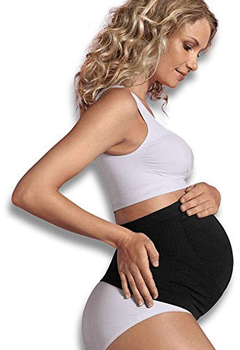 Carriwell Bandeau de Grossesse Sans Coutures | Ceinture Abdominale Respirante & Extensible | Soutien du Bas du Dos | Soulage les Douleurs Lombaires & les Tensions Musculaires | S