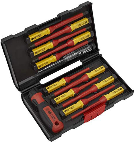 Sealey AK6128 - Set di cacciaviti intercambiabili, 13 pezzi, approvato VDE