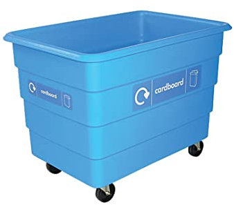 Office Needs Direct EnviroTruck 305 Large Industrial Mobile Recycling Bin Wheeled Container For Cardboard