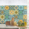 RE-COVERTILES - Adesivi per Piastrelle Bagno e Cucina 24 Pz 10x10 cm - PS00176 Decorazione murale in PVC impermeabile mattonelle mosaico stile cementine Azulejos
