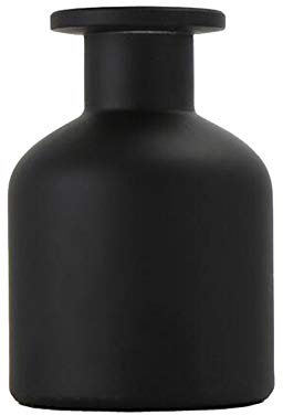 ericotry 1PCS 150ml/5oz Glass Diffuser Bottle Jars Pot Empty Refillable Exquisite Essential Oils Container for DIY Reed Diffuser Sticks Sets Crafts Decor Essential Oil Diffuser (Black)