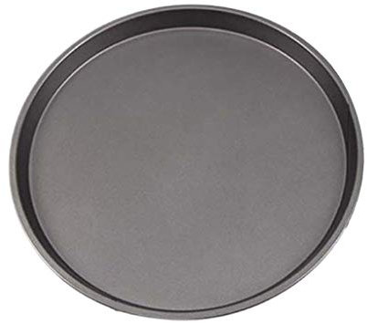 S-TROUBLE 9/10/11/12-Inch Non-Stick Pizza Pan Carbon Steel Pizza Oven Tray Shallow Round Pizza Plate Pan Roasting Tin Baking Tools Bakeware