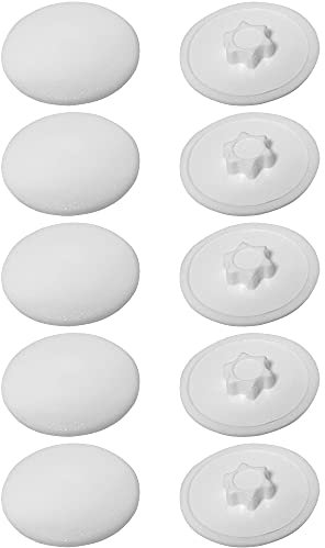 cyclingcolors 10x Abdeckkappen für Torx Schrauben Schraubenabdeckung schraubenkappen Kunststoff, Weiß T25 15mm
