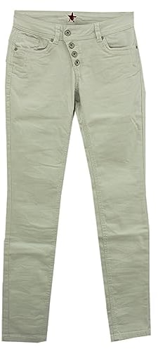 Buena Vista Damen Jeans Malibu Stretch Twill Weiss - XS