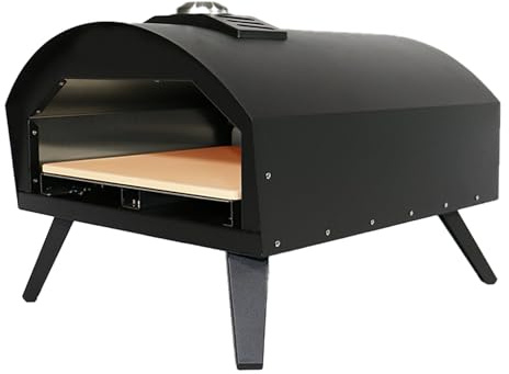RED DECO Forno a Gas per Pizza all'aperto L51xl41cm PINATUBO Nero