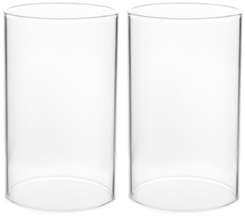 2pièces Couvercle De Bougie Verre Transparent Abat-jour Décoratif Résistant Au Vent Pour Créer Une Atmosphère Romantique