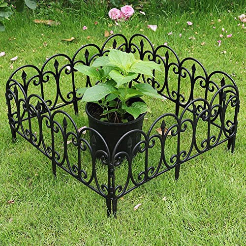 3 m/5 Stück Kunststoff-Landschaftseinfassungen, Blumenbeetumrandung, Rasenkante, tragbare Trennwand, dekorativer Outdoor-Garten-Bildschirm, Terrasse, Hof-Trennwand