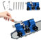 Befitery Affilacoltelli per motoseghe portatili Dispositivo manuale per seghe elettriche con 5 mole parti affilatrice (3#)