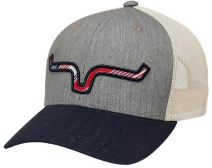 Kimes Ranch Verstellbare Snapback-Hüte von Anson Trucker, Grau meliert, Einheitsgre