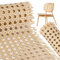 BETESSIN 2X Wiener Geflecht Stuhl Möbel 35x100cm PE Breite Rattan Gurtband Wasserdicht Stuhlgeflecht Rattanstuhl Reparatur Wabengeflecht Möbel Dekoration für DIY Handwerk Beige