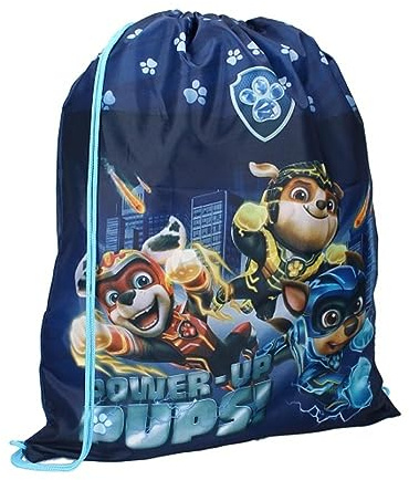 Paw Patrol Unisex Kinder Pups, Mighty Kinofilm Turnbeutel, Mehrfarbig