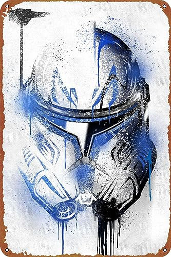 Captain Rex Graffiti-Poster, Metallschild, Blechschild, Retro-Wanddekoration für Zuhause, Straße, Tor, Bars, Clubs