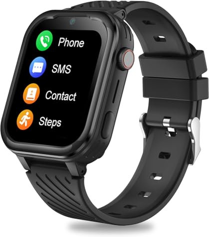 DDIOYIUR 4G Smartwatch Kinder mit GPS und Telefon, Smart Watch Kinder mit WiFi, Videoanruf, Kamera, SOS, Schulmodus, Kinder Smartwatch für Jungen und Mädchen 4–16 Jahren.