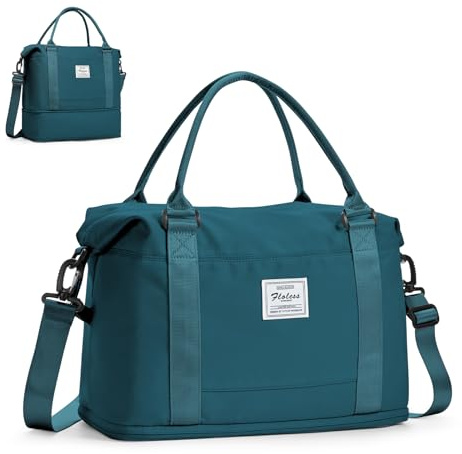 HYC00 for New Ryanair Cabin Bags 40x30x20 Expandable Underseat Wizzair Cabin Bag Travel Duffel Bags with Wet Pocket,Carry on Hand Luggage Bag for Men Women Weekend Flight Tote Hospital Holdall,Pk Blue
