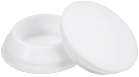 QUARKZMAN 4 Piezas Tapones de Silicona, Tapones Redondos de Bloqueo a Presión para Agujeros de 28-30mm, Tapones de Agujero Impermeables para Tubos de Metal, Color Blanco