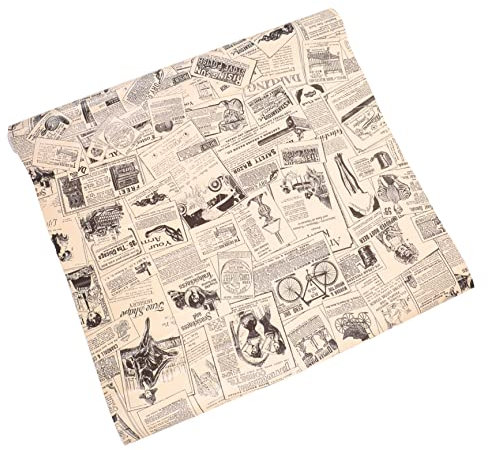 Hoement Pintado De Periódico Vintage Tapiz Autoadhesivo Para Pared De Sala De Estar Decoración De Pared Retro Para Cocina Baño