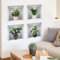 Large Kitchen Wall Stickers Peel and Stick Green Leaf Bathroom 3D Green Plants Wall Art Stickers for Living Room Bedroom Decor 2028
