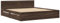 vidaXL Bettgestell, Bett mit Kopfteil, Bettrahmen mit Lattenrost, Doppelbett Schlafzimmerbett mit Stauraum, Braun Eichen-Optik 180x200cm Holzwerkstoff